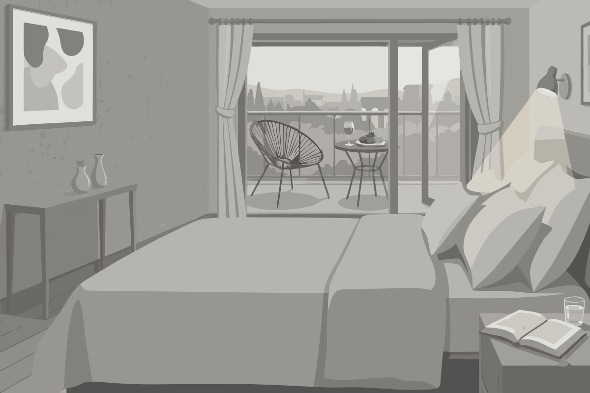 Chambre Double ou Lits Jumeaux - Accessible aux Personnes à Mobilité Réduite